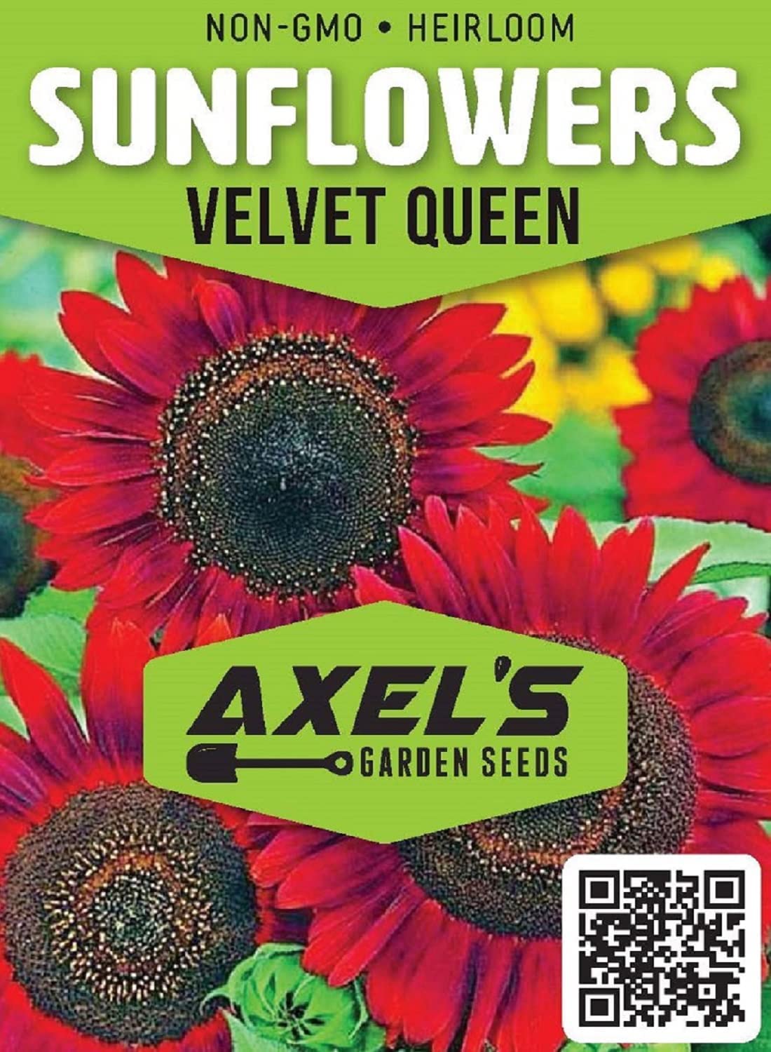 Sunflower Seeds for Planting – Grow Red Velvet Queen Sun Flowers in Your Garden – 25 Non GMO Heirloom Seeds – Full Planting Instructions for Easy to Grow – Great Gardening Gifts (1 Packet)